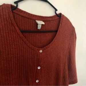 Burnt Orange A New Day Top